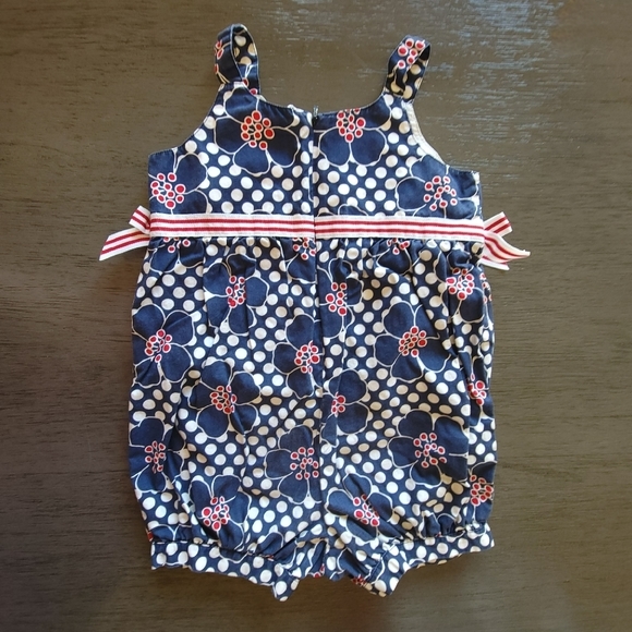 Gymboree Patriotic Red, White, & Blue Romper Size 18-24M - Picture 2 of 3
